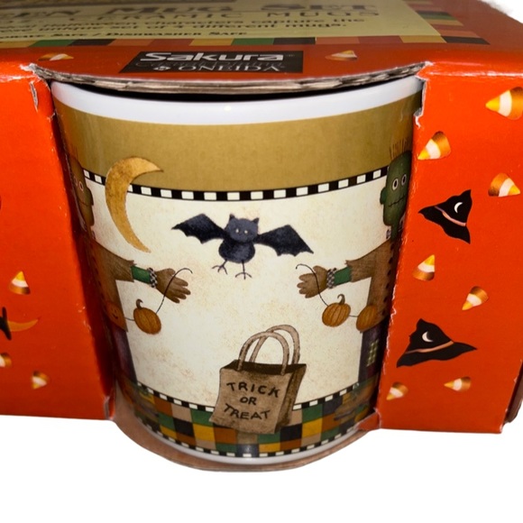 Set of 4 VINTAGE Halloween Coffee Mugs by Debbie Mumm for Sakura: 1998: NIB - Picture 6 of 7